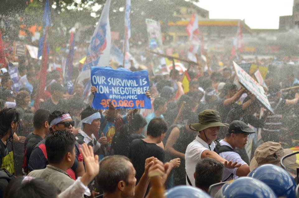 Activists in the Philippines protest APEC