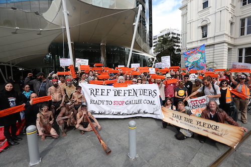 Demonstration in Australia against Galilee Basin coal