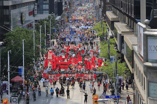 Jobs, Justice, and Climate March in Toronto