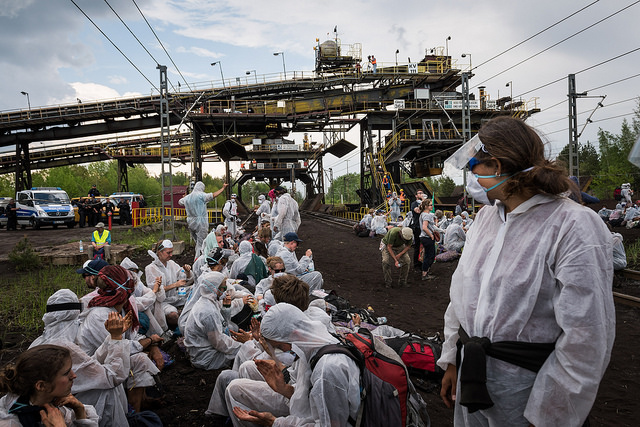 Over 3,000 people took action against coal in Germany for Break Free.