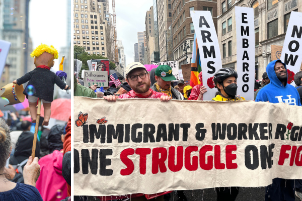 Pictured: No Kings protests