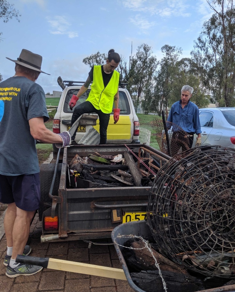 Trail of Destruction - unloading trailers